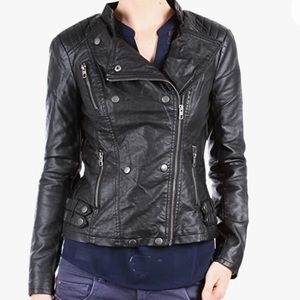 🛍 2/$25 ONLY Vegan Leather Moto Jacket